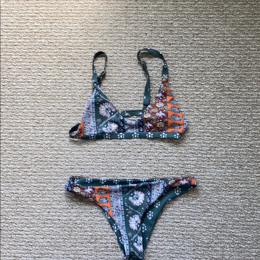 Reversible bikini with fun print